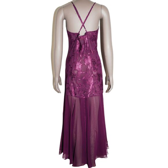 Victoria’s Secret Gold Label Floral Long Slip Dress Maxi Lingerie - Picture 2 of 3